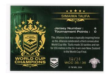 2023 NRL Traders Elite - World Cup Champions Priority #WCC35 Simaima Taufa Back